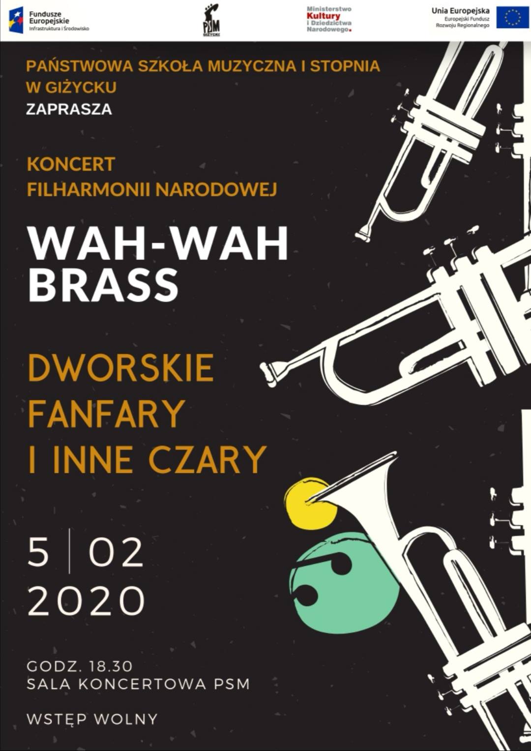 Koncert Filharmonii Narodowej | WAH-WAH BRASS. Dworskie fanfary i inne czary