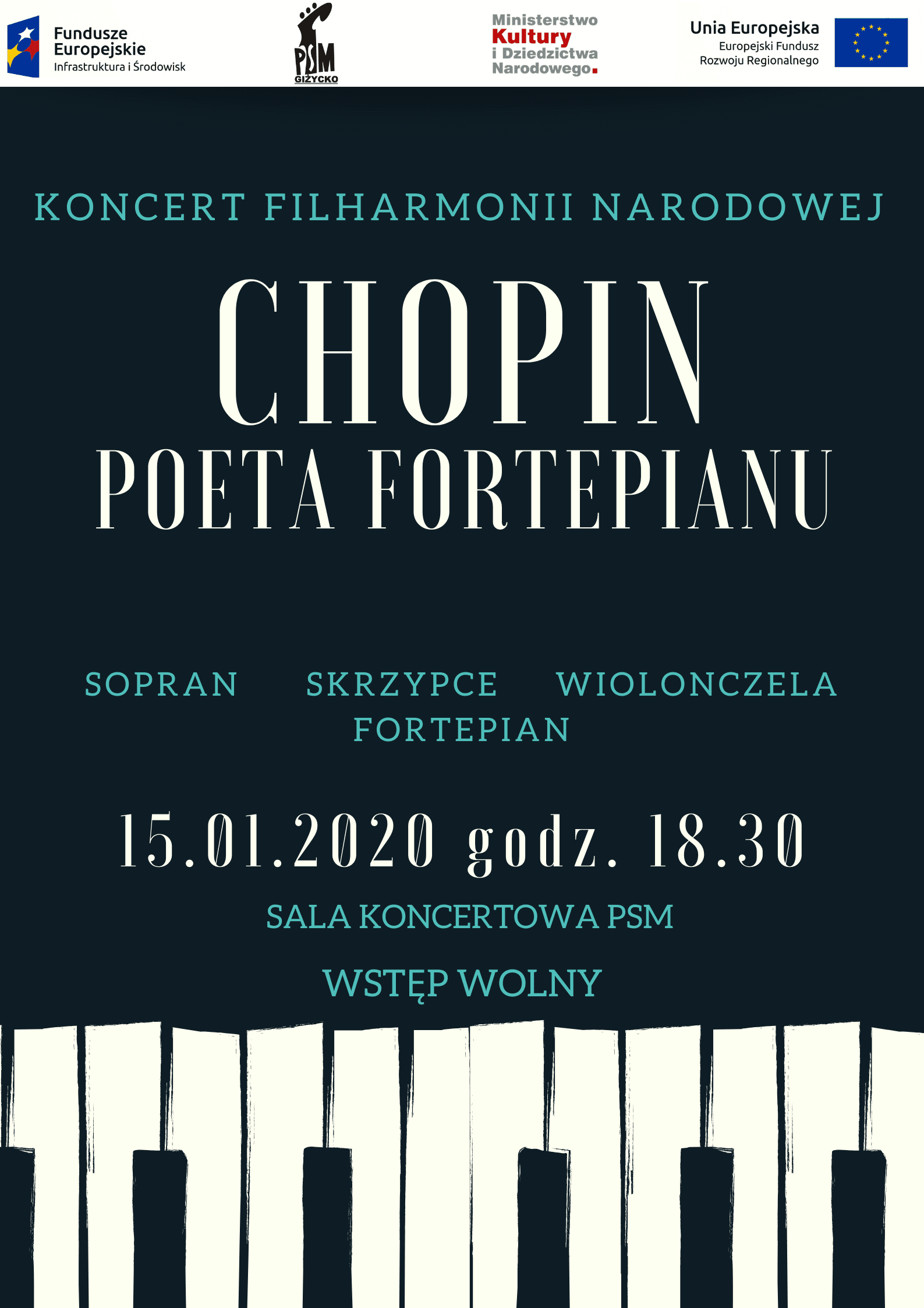 Koncert Filharmonii Narodowej  "CHOPIN - POETA FORTEPIANU"