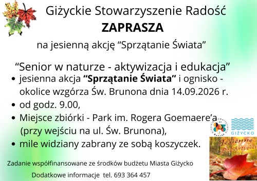 " Jesienna akcja sprzątania świata" 