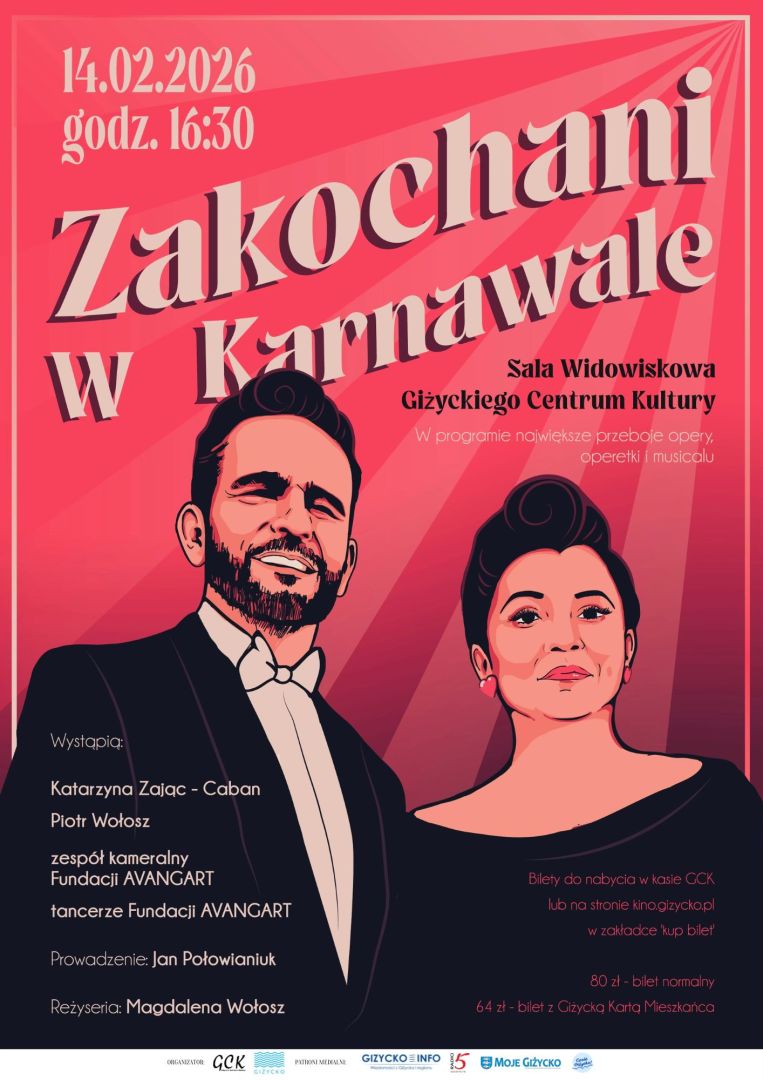 Zakochani w karnawale - plakat