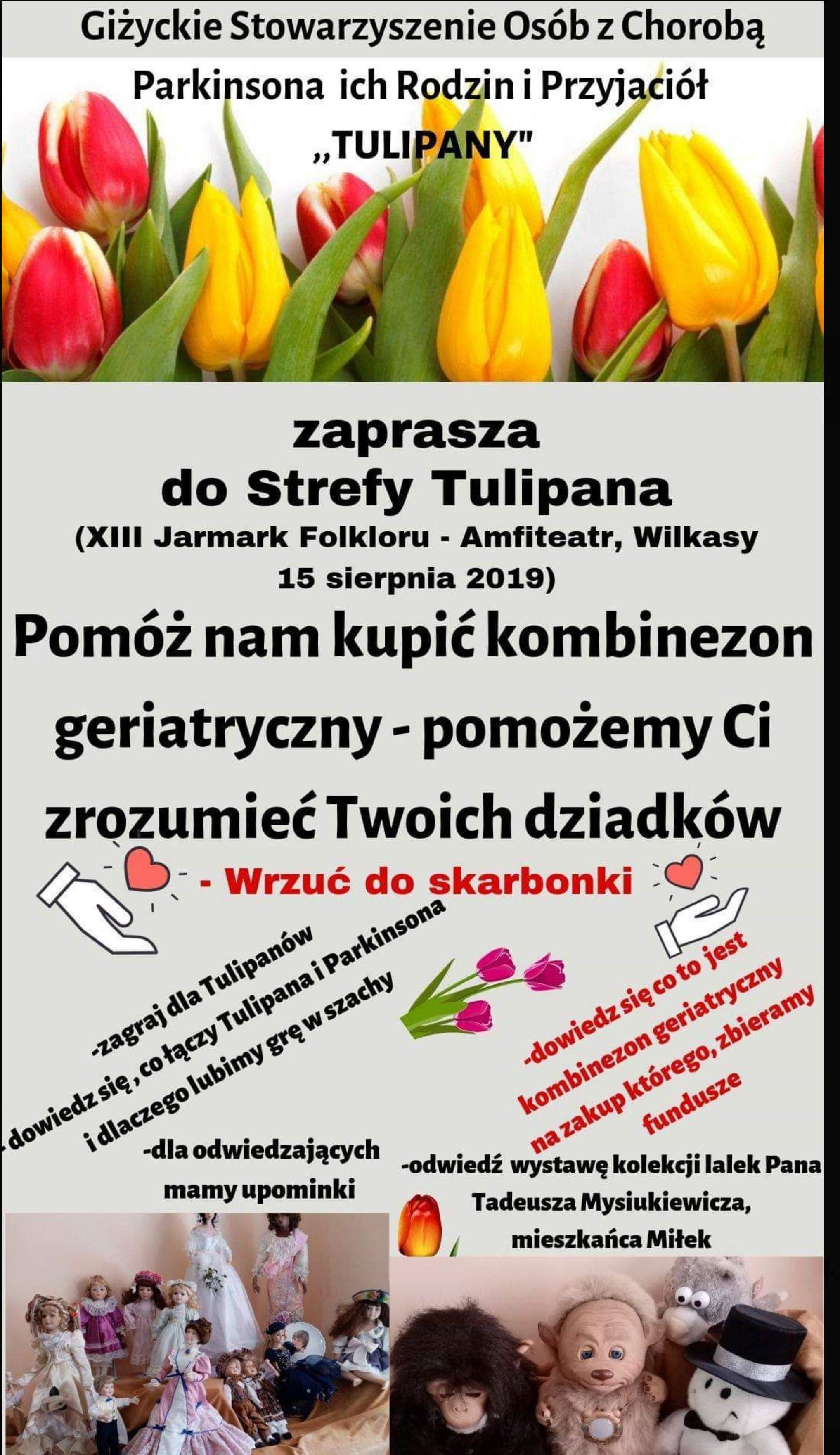 Stowarzyszenie Tulipany - zbiórka na zakup kombinezonu geriatrycznego