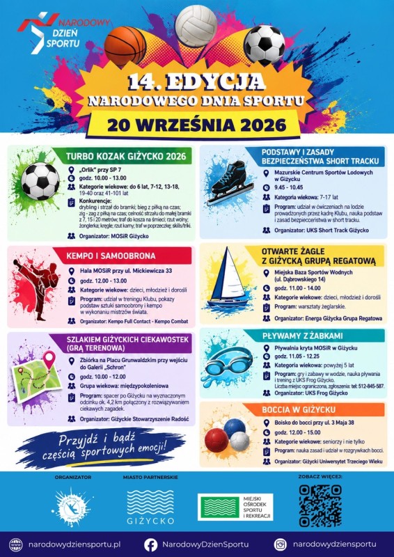 14. Edycja Narodowego Dnia Sportu w Giżycku 